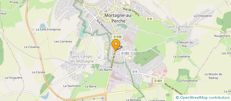 localisation de l'entreprise ABATTAGE BOIS ORNE à MORTAGNE-AU-PERCHE