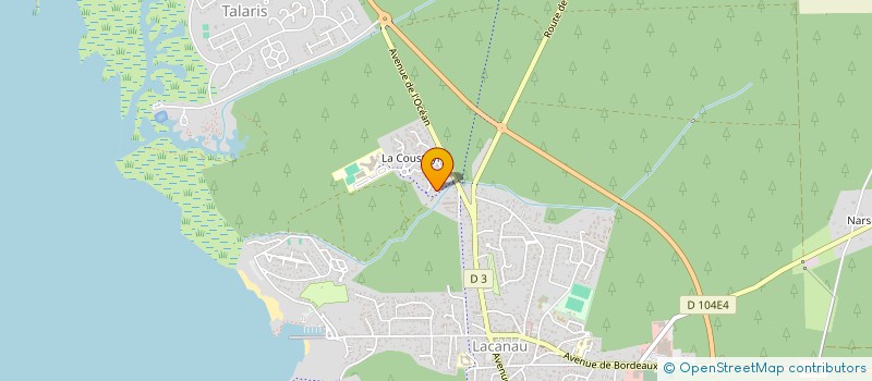 localisation de l'entreprise ABATTAGE ELAGAGE DEBARDAGE FORET  LACANAU