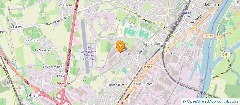localisation de l'entreprise ABATTAGE REGIONAL CENTRE EST à MACON