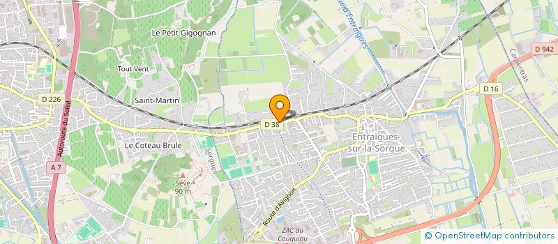 localisation de l'entreprise ABATTOIR BEL AIR à ENTRAIGUES-SUR-LA-SORGUE
