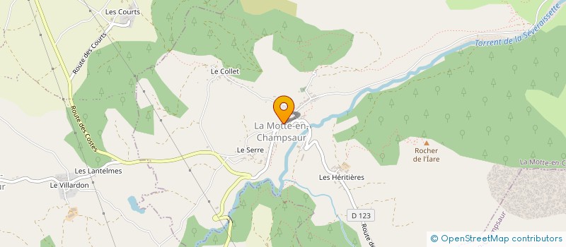 localisation de l'entreprise ABATTOIR COLLECTIF CHAMPSAUR VALGAUDEMAR à SAINT-BONNET-EN-CHAMPSAUR
