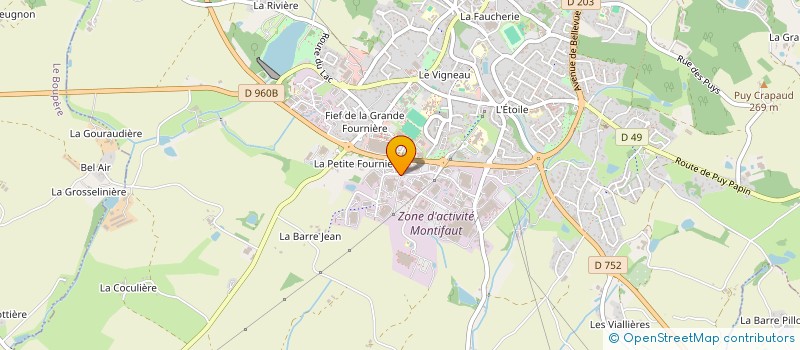 localisation de l'entreprise ABATTOIR CONDITIONNEMENT LAPINS VENDEE à POUZAUGES