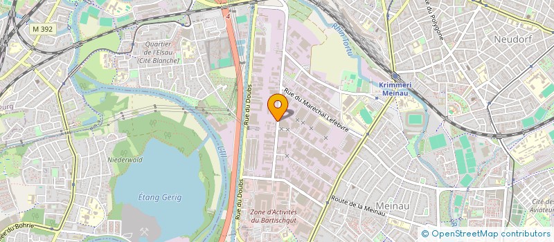 localisation de l'entreprise ABATTOIR DE LA MEINAU  STRASBOURG