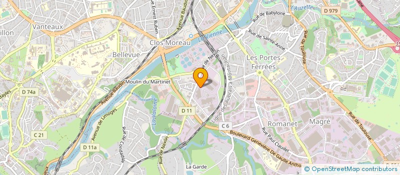 localisation de l'entreprise ABATTOIR DE LIMOGES METROPOLE à LIMOGES