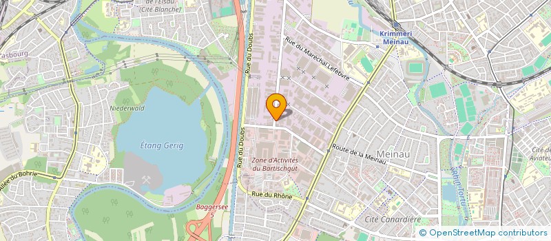 localisation de l'entreprise ABATTOIR DE VOLAILLES HALLAL ALAMI à STRASBOURG