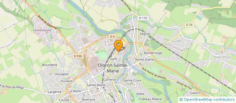 localisation de l'entreprise ABATTOIR DU HAUT BEARN à OLORON SAINTE MARIE