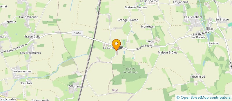 localisation de l'entreprise ABATTOIR LA COLLONGE DE L'AIN  ILLIAT