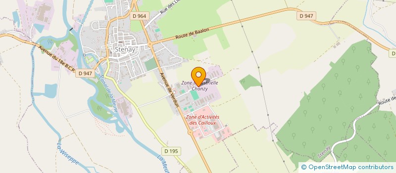 localisation de l'entreprise ABATTOIRS DE STENAY SA à STENAY