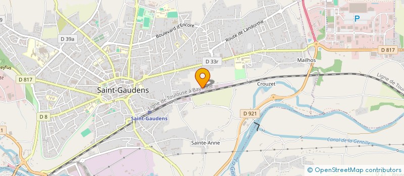 localisation de l'entreprise ABATTOIRS DU COMMINGES  SAINT-GAUDENS