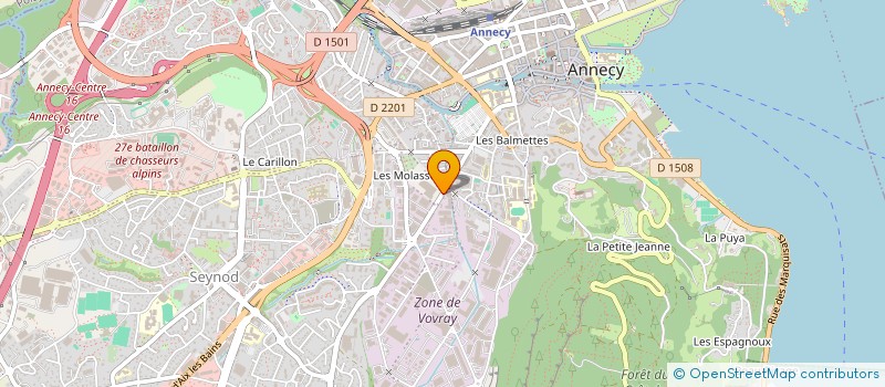 localisation de l'entreprise ABATTOIRS MUNICIPAUX à ANNECY