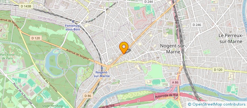 localisation de l'entreprise ABAVAL POSE à NOGENT-SUR-MARNE