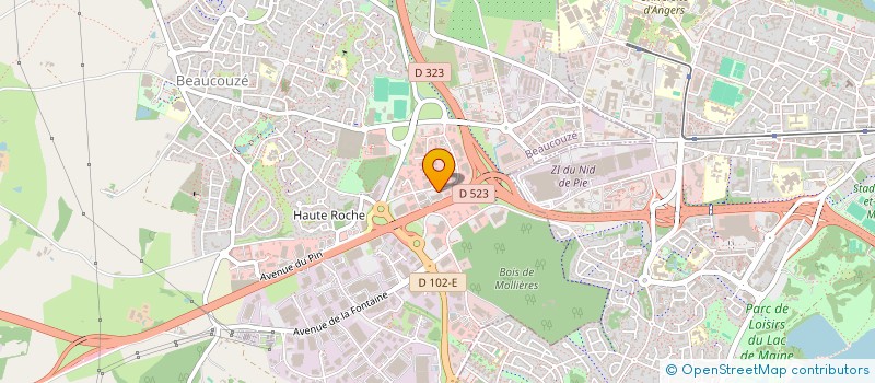 localisation de l'entreprise ABB  BEAUCOUZE