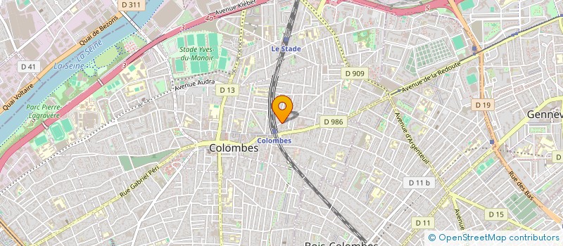 localisation de l'entreprise ABB  COLOMBES