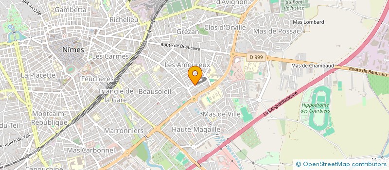 localisation de l'entreprise ABB AUTO  NIMES