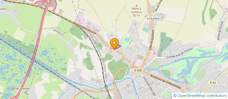 localisation de l'entreprise ABB BATIMENT à ABBEVILLE