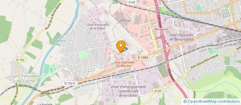 localisation de l'entreprise ABB BRIVE à BRIVE-LA-GAILLARDE