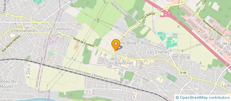 localisation de l'entreprise ABB IMMOBILIER  HERBLAY-SUR-SEINE