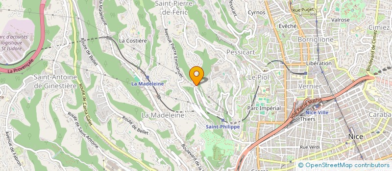 localisation de l'entreprise ABBA à NICE
