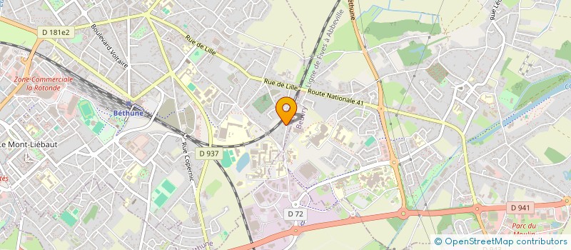 localisation de l'entreprise ABBA FINANCE à BETHUNE