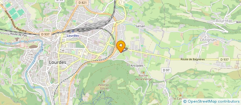 localisation de l'entreprise ABBADIE TRAVAUX PUBLICS  LEZIGNAN