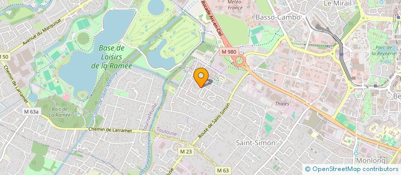 localisation de l'entreprise ABBAL SUR LAC à TOULOUSE