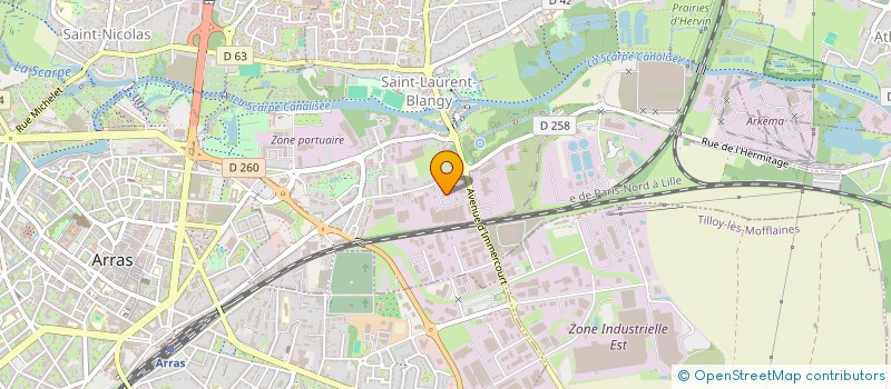 localisation de l'entreprise ABBALON  SAINT-LAURENT-BLANGY