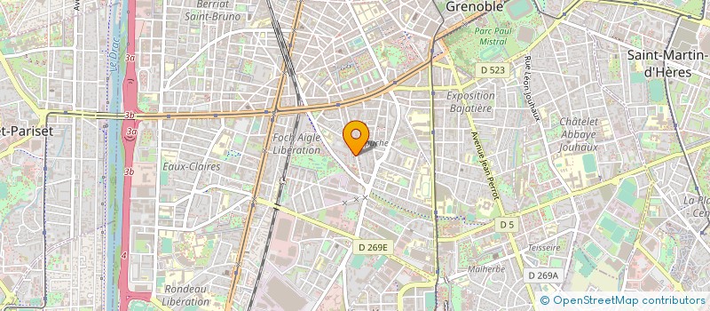 localisation de l'entreprise ABBAS à GRENOBLE