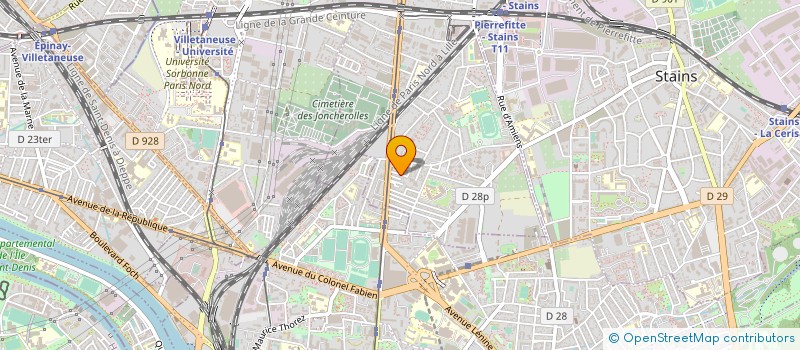 localisation de l'entreprise ABBASI BAT à PIERREFITTE-SUR-SEINE