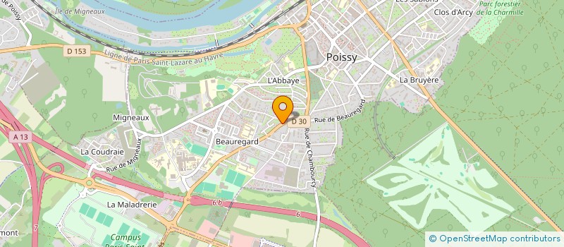 localisation de l'entreprise ABBAYE  POISSY