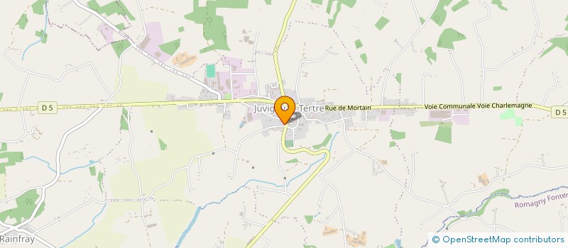 localisation de l'entreprise ABBAYE BLANCHE  JUVIGNY LES VALLEES