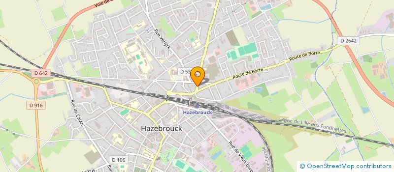 localisation de l'entreprise ABBAYE DE LA TULIPE  HAZEBROUCK