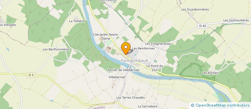 localisation de l'entreprise ABBAYE NOTRE DAME à FONTGOMBAULT