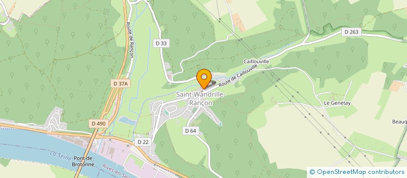 localisation de l'entreprise ABBAYE ST WANDRILLE à RIVES-EN-SEINE