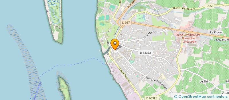 localisation de l'entreprise ABBE BELLEMER à BLAYE