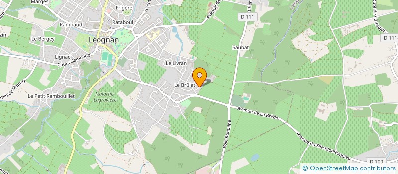localisation de l'entreprise ABBE JEAN VINCENT à LEOGNAN