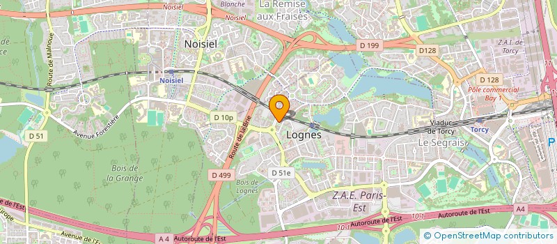 localisation de l'entreprise ABBE TRANS à LOGNES