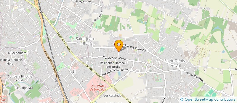 localisation de l'entreprise ABBEDUP  SAINT-DENIS-EN-VAL