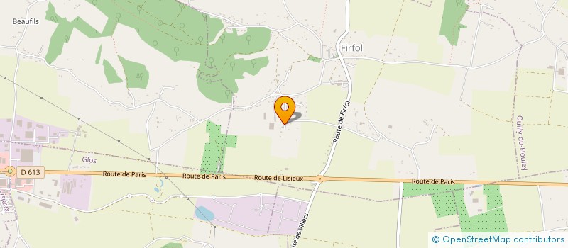 localisation de l'entreprise ABBEILLES TAXIS LISIEUX  FIRFOL