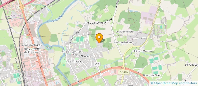 localisation de l'entreprise ABBERLINE à SAINT-PAVACE