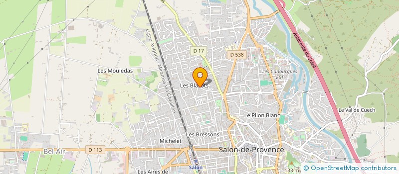 localisation de l'entreprise ABBES TERRASSEMENT à SALON-DE-PROVENCE