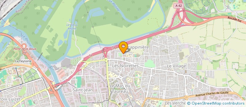 localisation de l'entreprise ABBES TRANSPORTS  VAULX-EN-VELIN