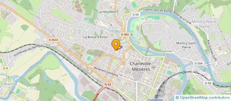 localisation de l'entreprise ABBESSES  CHARLEVILLE-MEZIERES