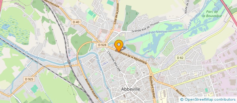 localisation de l'entreprise ABBEVILLE AUTO SERVICES à ABBEVILLE