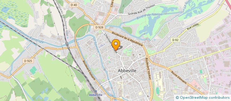 localisation de l'entreprise ABBEVILLE CHAUFFAGE SANITAIRE à ABBEVILLE