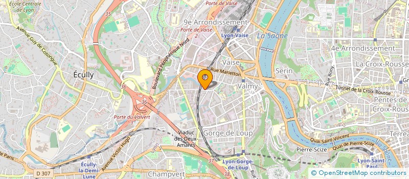 localisation de l'entreprise ABBEY ROAD SERIGRAPHIE  LYON