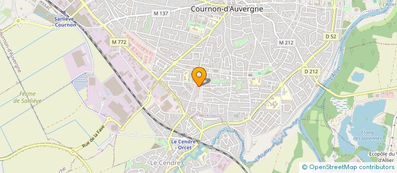 localisation de l'entreprise ABBI SERVICE  COURNON-D'AUVERGNE