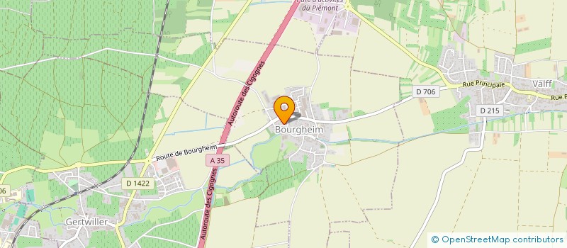 localisation de l'entreprise ABBIE  BOURGHEIM