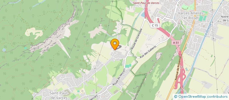 localisation de l'entreprise ABBS ENTREPRISE  SAINT-PAUL-DE-VARCES