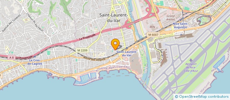 localisation de l'entreprise ABBY INVEST  SAINT-LAURENT-DU-VAR