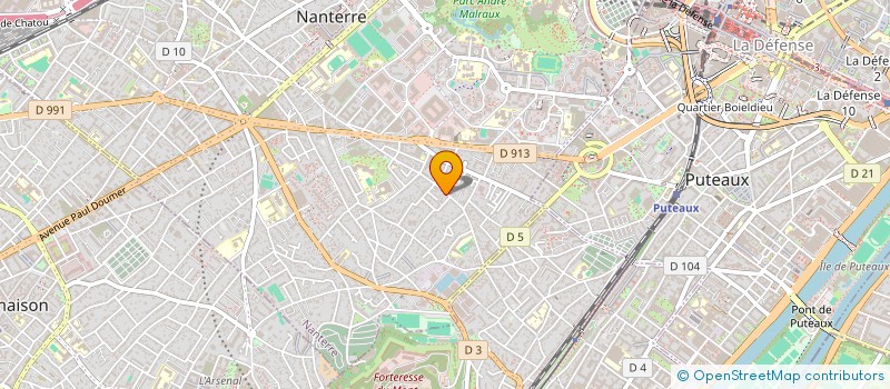 localisation de l'entreprise ABBYSSE  NANTERRE